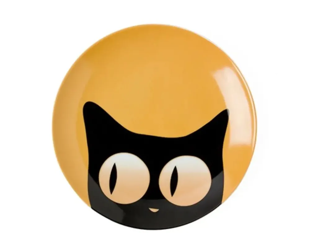 cat_eyes__dessert_plate_set_4.webp MIYA Company Plates | Cat Eyes 6.5" Dessert Plate Set