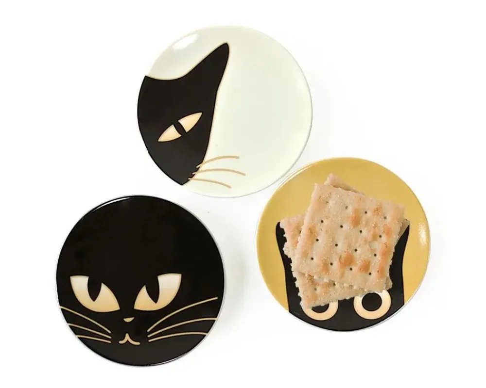 cat_eyes__mini_plate_set_2.webp MIYA Company Plates | Cat Eyes 3.5" Mini Plate Set