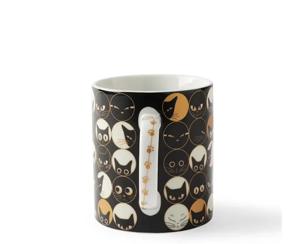 cat_eyes__oz_mug__black_2.webp MIYA Company Cups/Mugs | Cat Eyes 8 Oz. Mug - Black