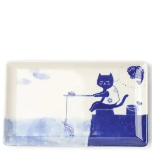 MIYA Company Plates | Cat Gone Fishing Plate