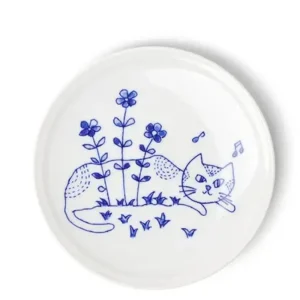 MIYA Company Plates | Cat In The Field 5-1/2" Plate