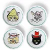 MIYA Company Plates | Cats In Hats Mini Plate Set