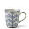 MIYA Company Mugs | Celadon Chevron 8 Oz. Mug
