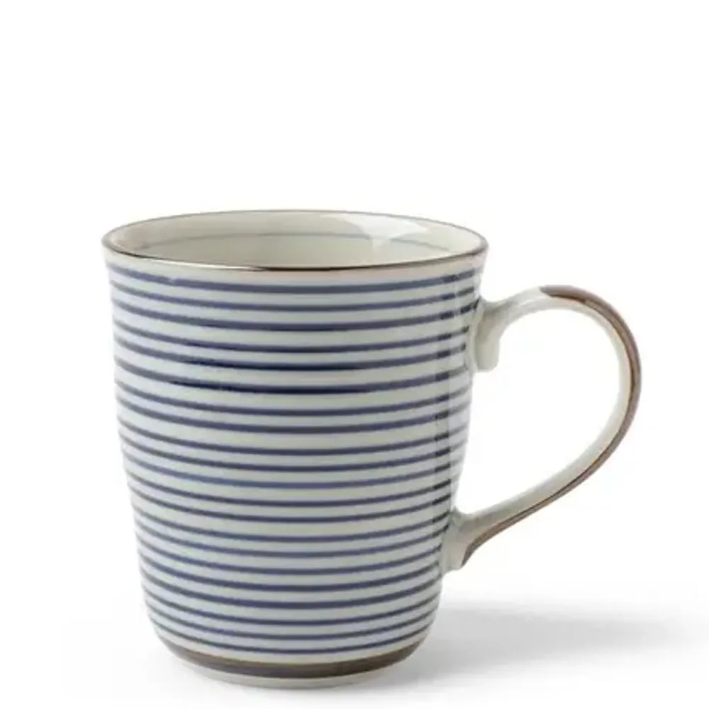 celadon_stripes__oz_mug_0.webp MIYA Company Mugs | Celadon Stripes 8 Oz. Mug