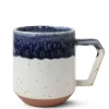 MIYA Company Mugs | Chips 12 Oz. Mug Navy Drip Glaze