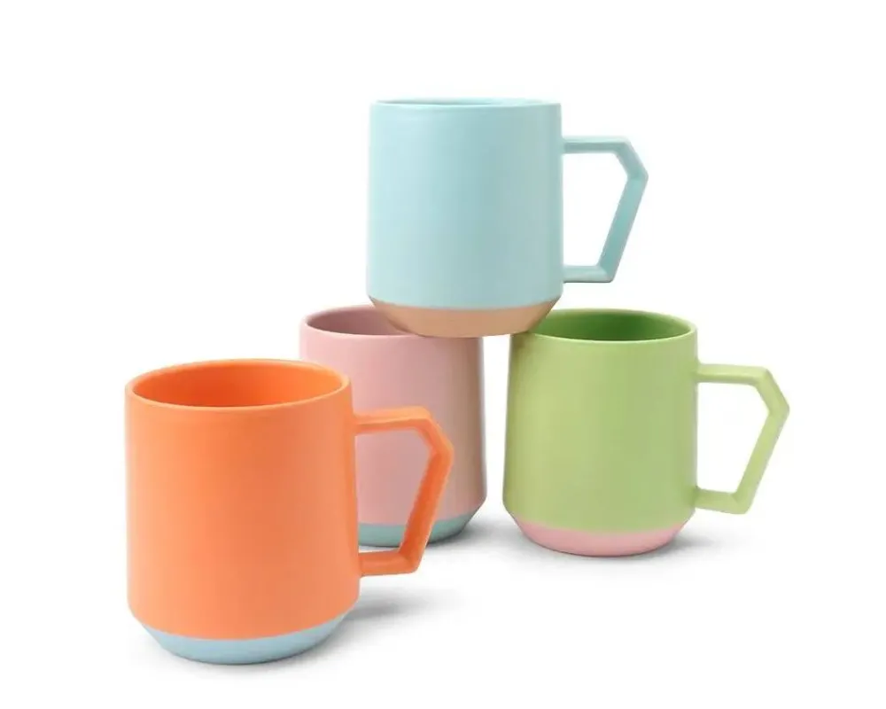 chips__oz_mug_pastel_orange_2.webp MIYA Company Mugs | Chips 12 Oz. Mug Pastel Orange