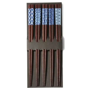 MIYA Company Chopsticks | Chopsticks Set Wood Aizome Patterns