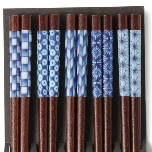 MIYA Company Chopsticks | Chopsticks Set Wood Aizome Patterns