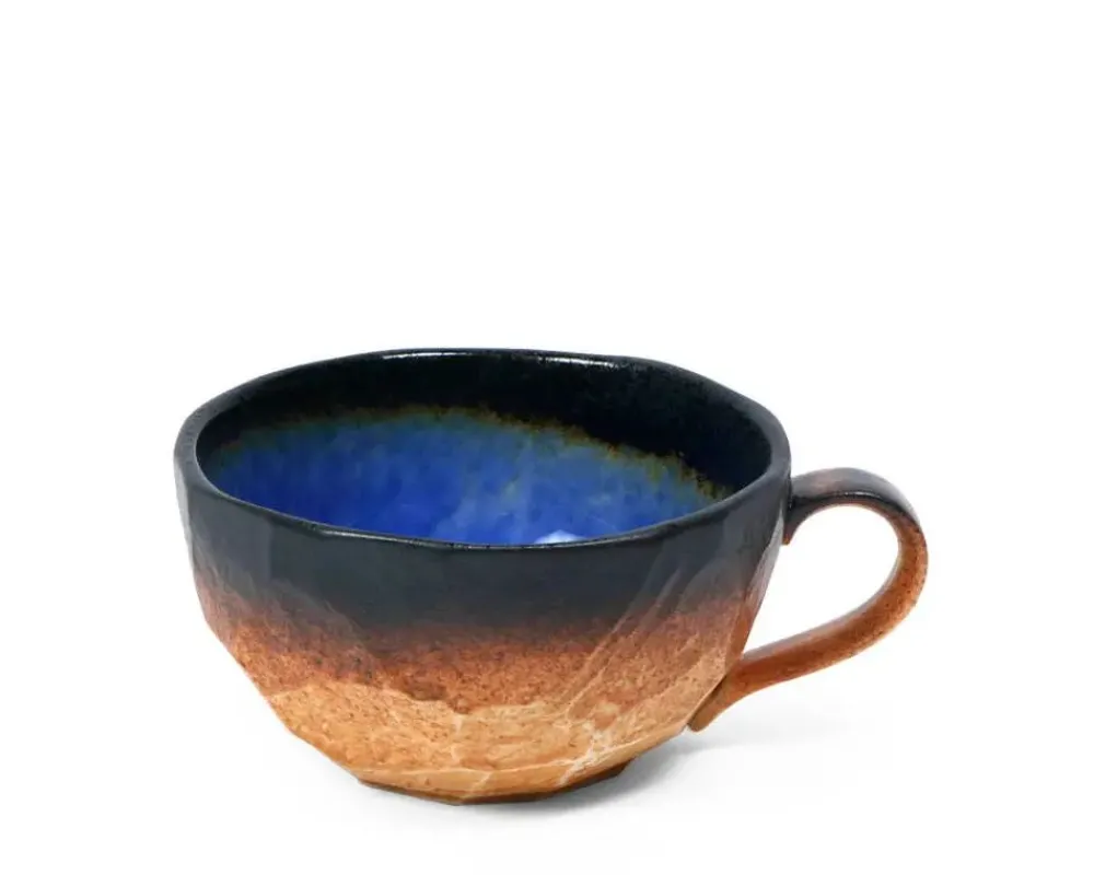 cobalt_blue__oz_boulder_mug_2.webp MIYA Company Mugs | Cobalt Blue 8 Oz. Boulder Mug