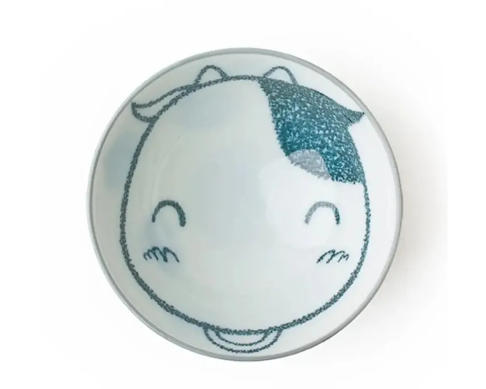 cow__rice_bowl_1.webp MIYA Company Bowls | Cow 4.25" Rice Bowl