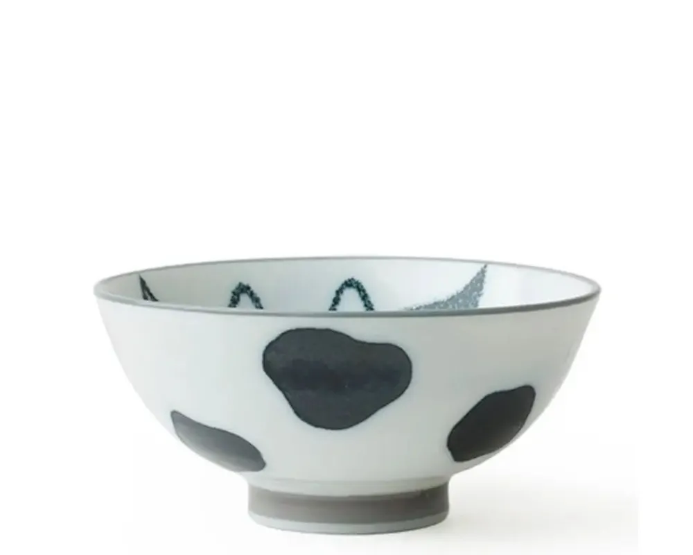 cow__rice_bowl_3.webp MIYA Company Bowls | Cow 4.25" Rice Bowl