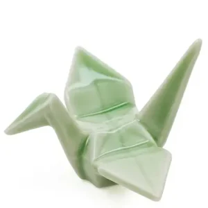 MIYA Company Weddings | Crane Chopstick Rest - Green