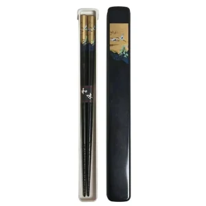 MIYA Company Chopsticks | Cranes Chopsticks With Case - Black
