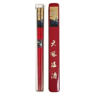 MIYA Company Chopsticks | Cranes Chopsticks With Case - Red