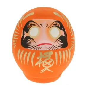 MIYA Company Figurines | Daruma Orange Rebirth 3-3/4"