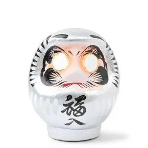 MIYA Company Figurines | Daruma Silver Perseverance 3-3/4"