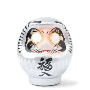 MIYA Company Figurines | Daruma Silver Perseverance 3-3/4"