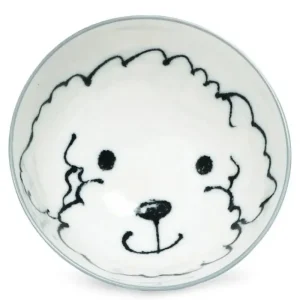 MIYA Company Dogs | Dog Days 4.5" Rice Bowl - Poodle