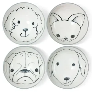 MIYA Company Dogs | Dog Days 4.5" Rice Bowl Set