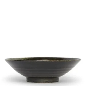 MIYA Company Serving Bowls & Plates | Enso Dark Green Serving Bowl