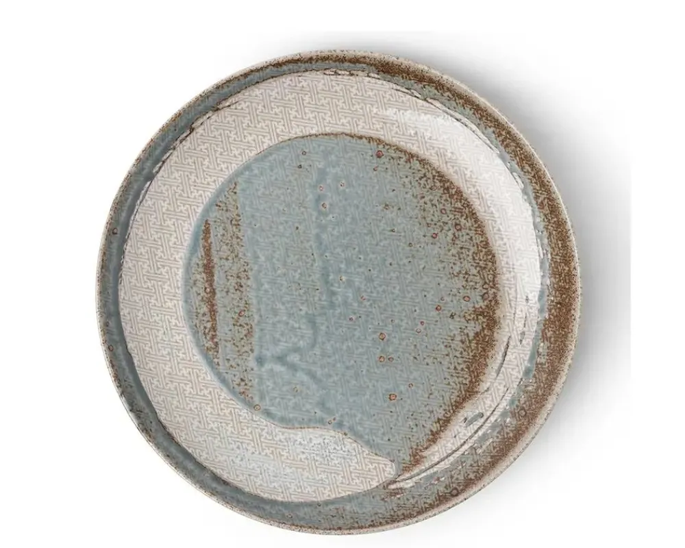 enso_green_plate__1-2.webp MIYA Company Medium Plates | Enso Green Plate 8-1/2"
