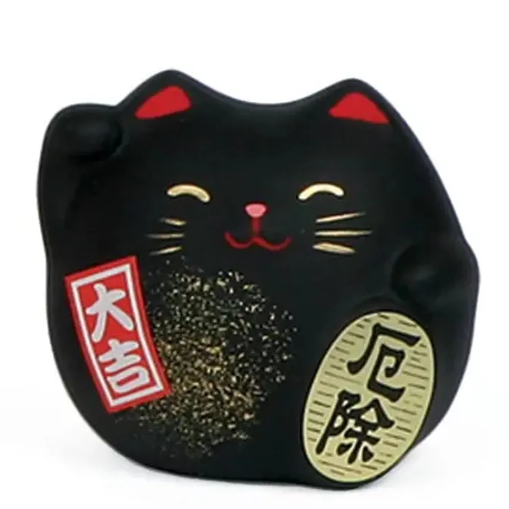 feng_shui_cat___black_0.webp MIYA Company Figurines | Feng Shui Cat 2.25" - Black