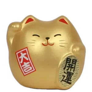 MIYA Company Figurines | Feng Shui Cat 2.25" - Gold