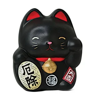 MIYA Company Figurines | Feng Shui Fortune Cat Bank - Black