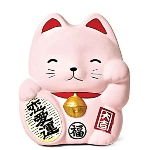 MIYA Company Figurines | Feng Shui Fortune Cat Bank - Pink