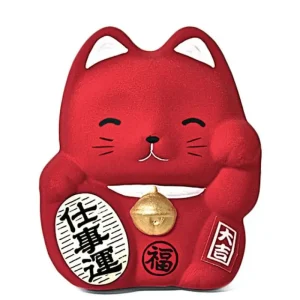 MIYA Company Figurines | Feng Shui Fortune Cat Bank - Red