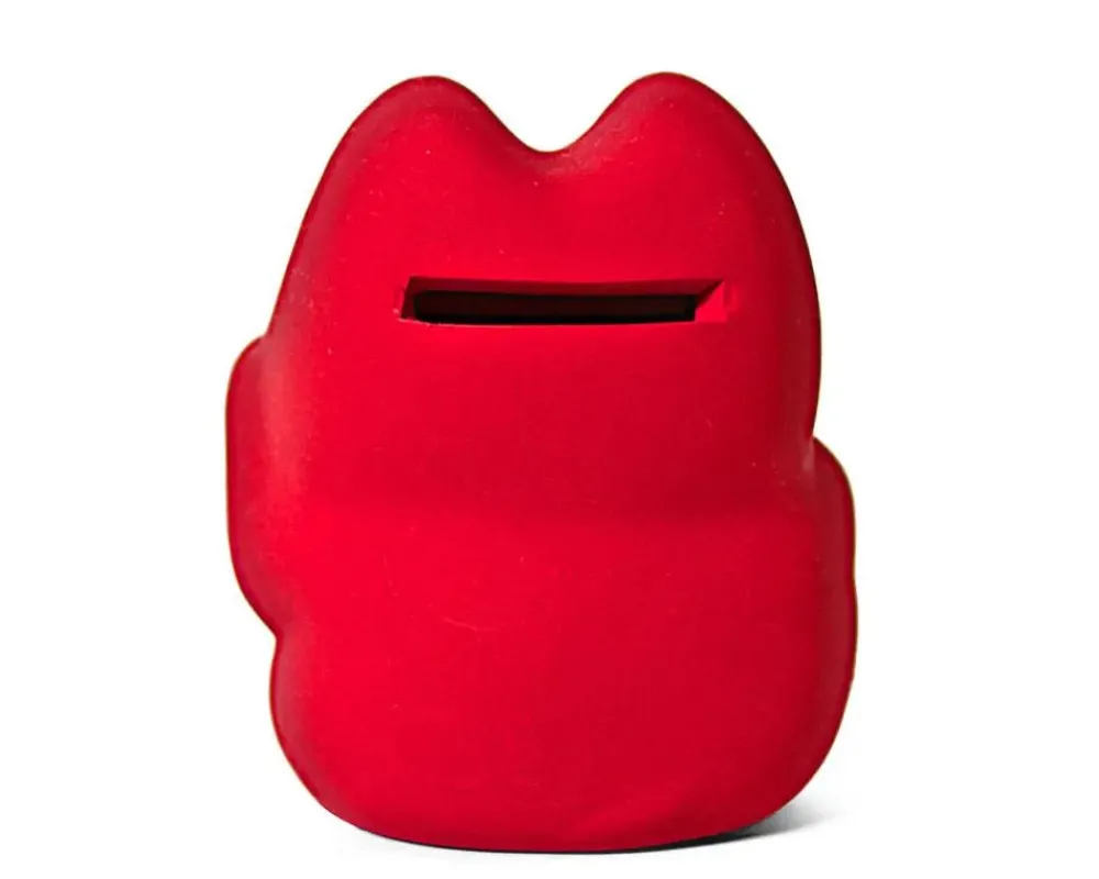 feng_shui_fortune_cat_bank__red_2.webp MIYA Company Figurines | Feng Shui Fortune Cat Bank - Red