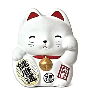 MIYA Company Figurines | Feng Shui Fortune Cat Bank - White