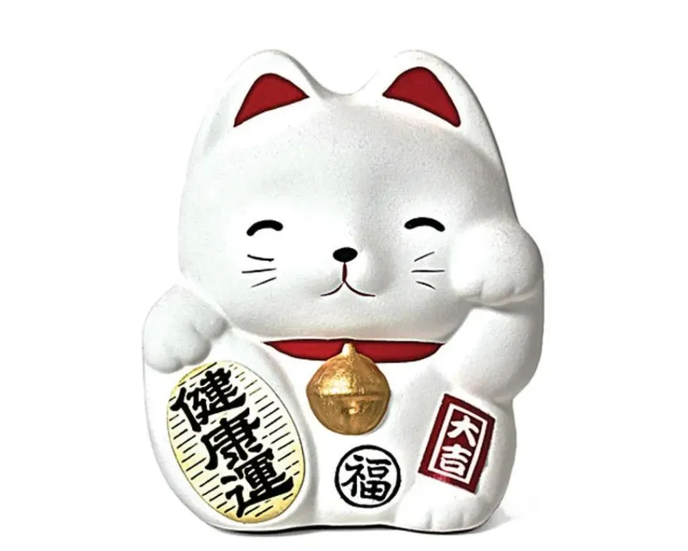 feng_shui_fortune_cat_bank__white_1.webp MIYA Company Figurines | Feng Shui Fortune Cat Bank - White