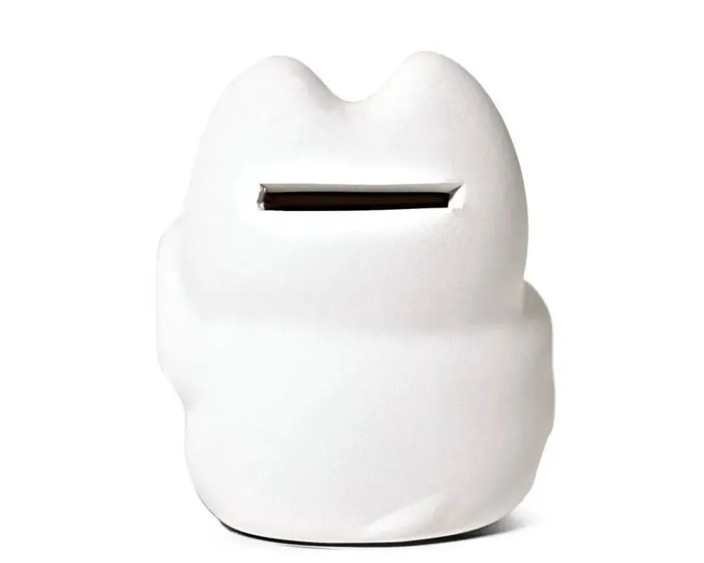 feng_shui_fortune_cat_bank__white_2.webp MIYA Company Figurines | Feng Shui Fortune Cat Bank - White