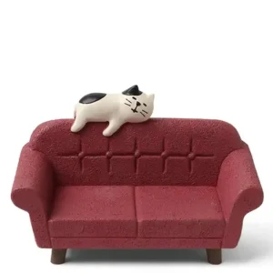 MIYA Company Cats | Figurine Cat On Red Sofa