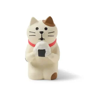 MIYA Company Cats | Figurine Cat With Omusubi