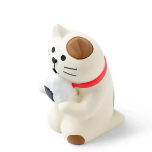 MIYA Company Cats | Figurine Cat With Omusubi