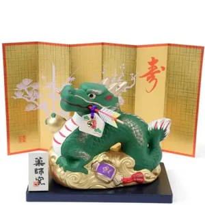 MIYA Company Zodiac | Figurine Dragon Green With Screen 4.2"