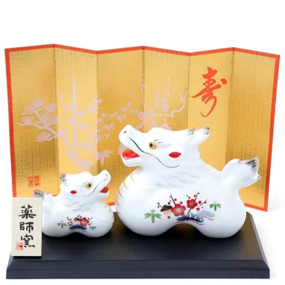 figurine_dragon_white_pair_with_screen_0.webp MIYA Company Zodiac | Figurine Dragon White Pair With Screen