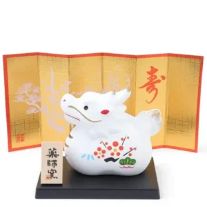 MIYA Company Zodiac | Figurine Dragon White With Screen 2.5"