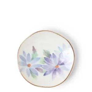 MIYA Company Small Plates | Floral Mini Plate Blue