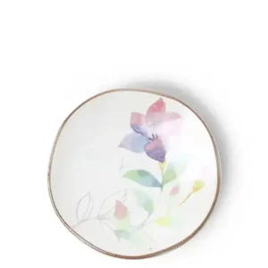 MIYA Company Small Plates | Floral Mini Plate Purple Pink