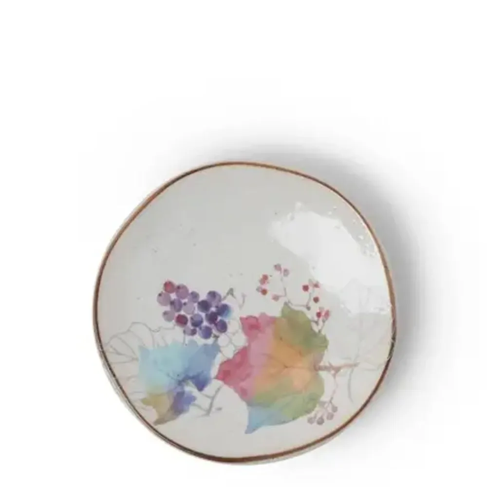 floral_mini_plate_rainbow_leaves_0.webp MIYA Company Small Plates | Floral Mini Plate Rainbow Leaves