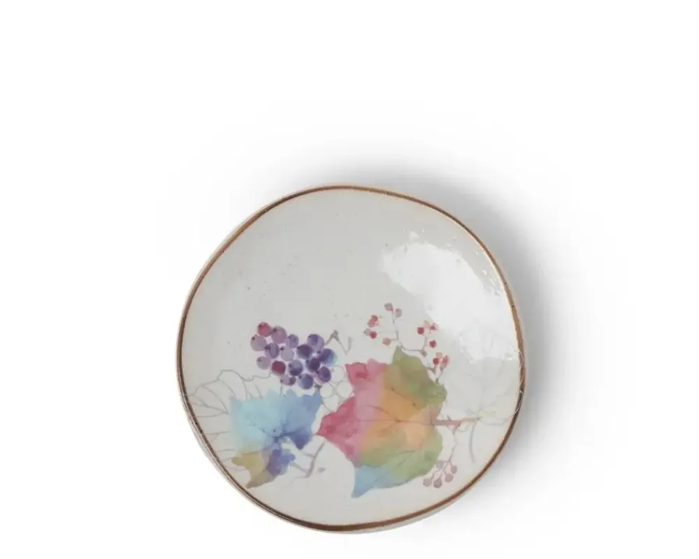 floral_mini_plate_rainbow_leaves_1.webp MIYA Company Small Plates | Floral Mini Plate Rainbow Leaves