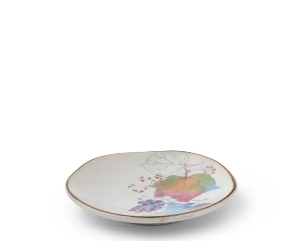 floral_mini_plate_rainbow_leaves_2.webp MIYA Company Small Plates | Floral Mini Plate Rainbow Leaves