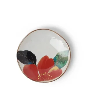 MIYA Company Small Plates | Floral Mini Plate Red