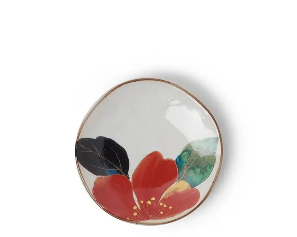 floral_mini_plate_red_1.webp MIYA Company Small Plates | Floral Mini Plate Red