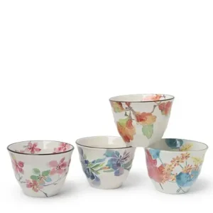 MIYA Company Cup/Mug Sets | Floral Spring 7 Oz. Teacup Set