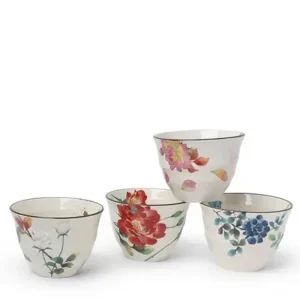 MIYA Company Cup/Mug Sets | Floral Summer 7 Oz. Teacup Set