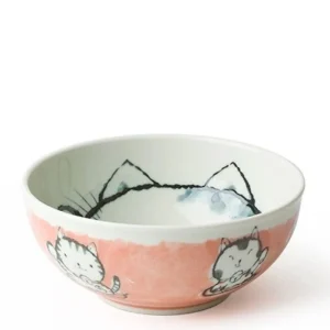 MIYA Company Bowls | Fortune Cat 6.25" Bowl Pink